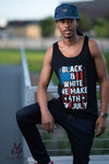Unisex Tank Top (Back & White Our Blood Protects America)