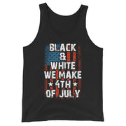 Unisex Tank Top (Black & White We Make 4th of July